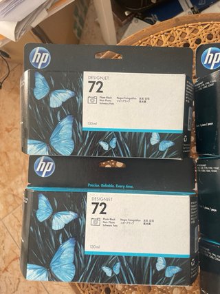 HP  72 Cartuchos Tinta Negros