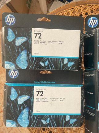 HP  72 Cartuchos Tinta Negros