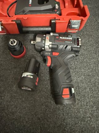 Taladro Percutor Parkside 12V 2 Baterías