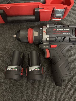 Taladro Percutor Parkside 12V 2 Baterías