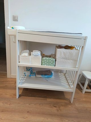 Cambiador de bebé blanco Ikea Gulliver