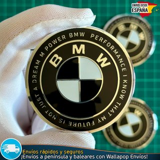 Emblemas BMW 56mm x4 Logo Tapacubos Centro Llantas