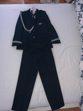 Traje de comunión azul marino