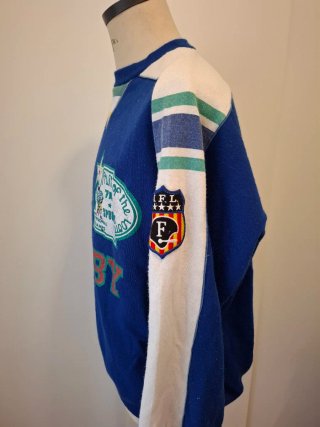 Felpa Vintage Fruit of the Loom L Rugby