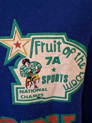 Felpa Vintage Fruit of the Loom L Rugby