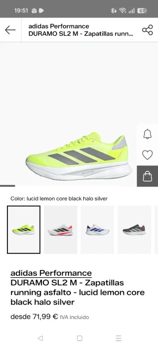 Adidas Duramo SL2 M Talla 41 1/3.