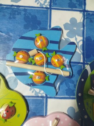 Juego Pesca Madera. Juego mesa. Juego madera.