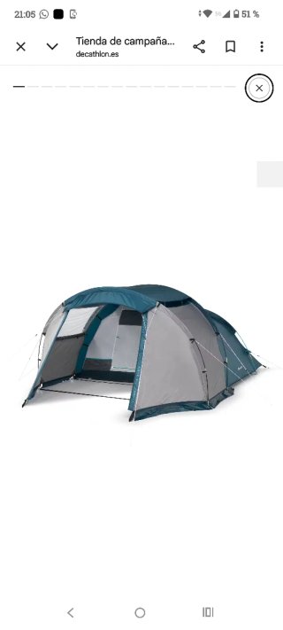 Tienda de campaña Quechua Arpenaz