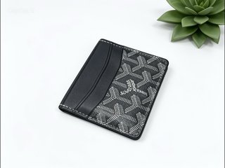 Tarjetero Goyard Paris Negro Blanco