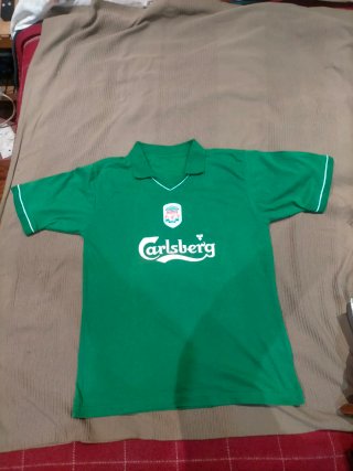 Camiseta Liverpool Verde Vintage