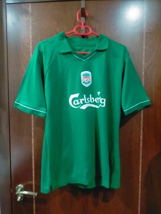 Camiseta Liverpool Verde Vintage