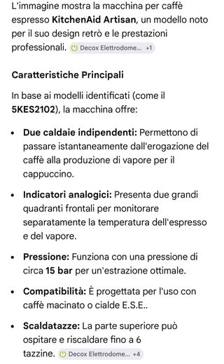 Kitchenaid Artisan Macchina Caffè Rossa