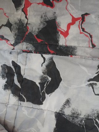 Colcha Verano Diseño Abstracto. Reversible.