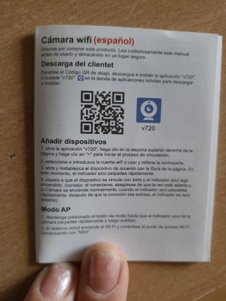 Cámara WiFi Video Cámara