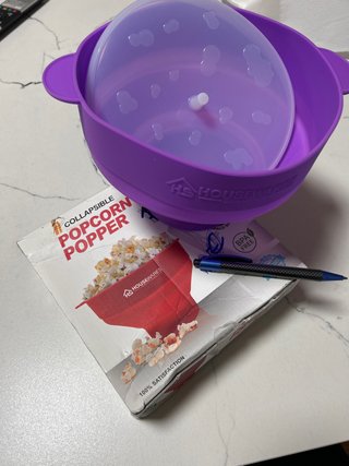 Palomitero Microondas Plegable Morado