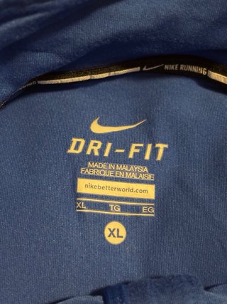 Camiseta técnica Nike running azul
