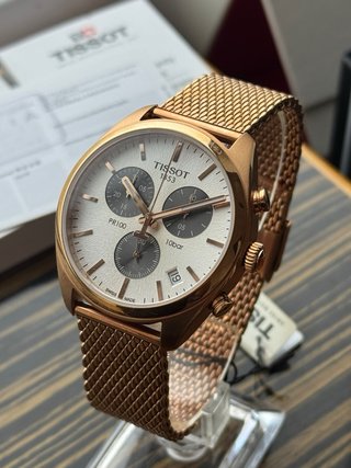 Tissot PR 100 Chronograph Dorado Nuevo