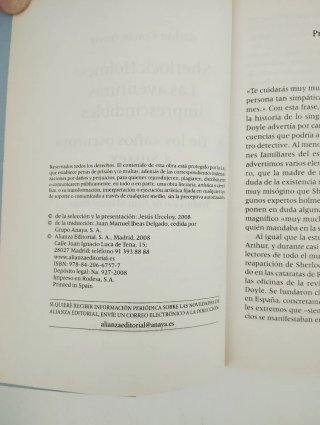 Lote 2 libros Sherlock Holmes