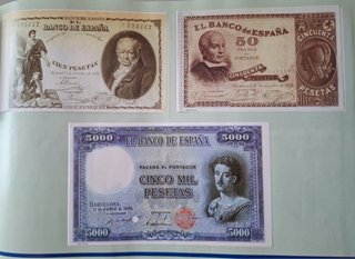Billetes de España y Asturias
