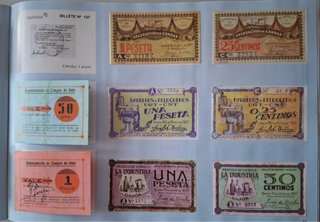 Billetes de España y Asturias