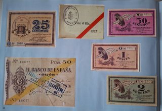 Billetes de España y Asturias