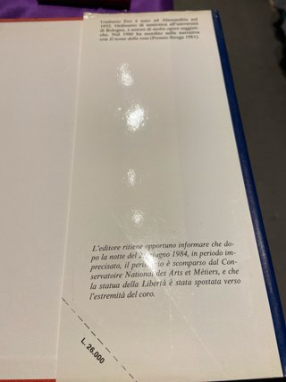 Libro :Il pendolo di Foucault