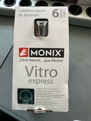 Cafetera Monix Vitro Express 6 tazas