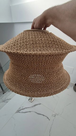 Lámpara IKEA fibras naturales trenzadas
