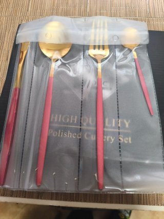 Juego de cubiertos OUQIWEN alta calidad