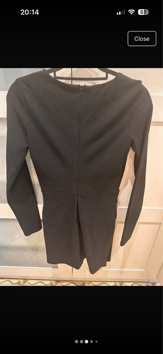 Vestido negro mini Zara