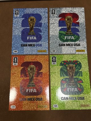 x4 paralelas #624 FIFA wc 2026  USA Panini trophy