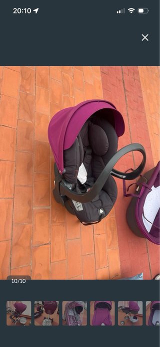 Maxi-Cosi para bebé color morado
