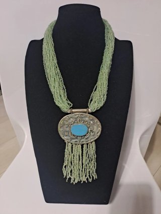 Collana vintage acquamarina argento