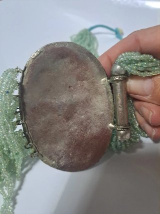 Collana vintage acquamarina argento