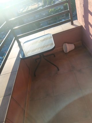 Mesa Terraza Cristal y Metal