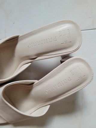 Sandalias tacón beige Primark talla 38