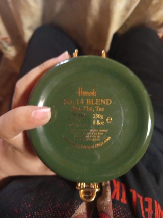 Caramelera Harrods Vintage Verde y Dorada