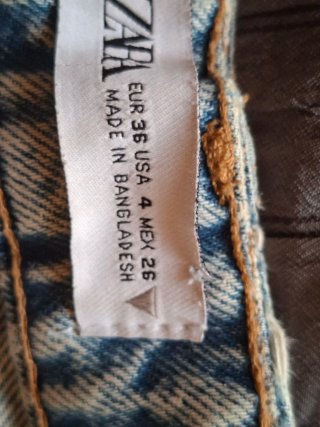 Zara Jeans Vita Alta Gamba Palazzo
