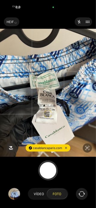 Bañador hombre estampado azul y blanco