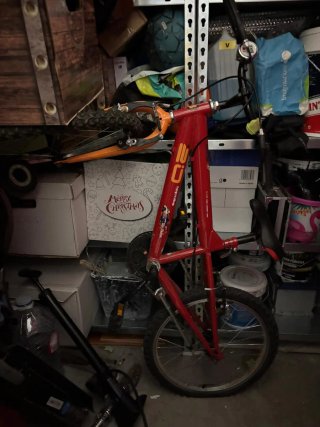 Bicicleta infantil roja