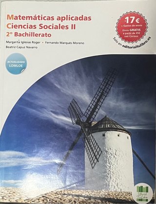 Libro Matemáticas aplicadas Ciencias Sociales II