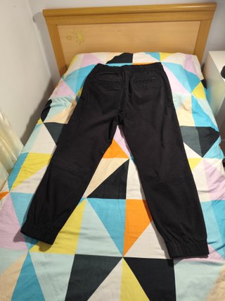 Pantalón Jogger Zara Negro Talla S Hombre