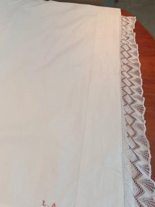 Juego Sábanas y Funda Almohada Encaje
