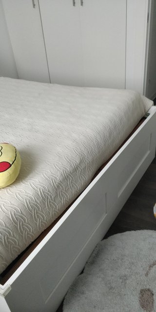 Letto contenitore BRIMNES IKEA bianco +2 materassi