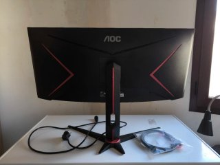 Televisor Curvo AOC Negro/Rojo