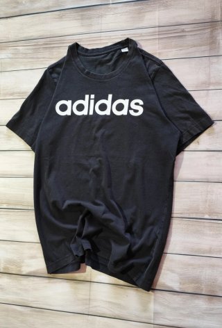 Camiseta Manga Corta Adidas Moderna Negra Hombre