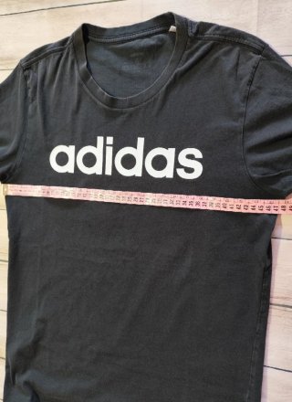 Camiseta Manga Corta Adidas Moderna Negra Hombre