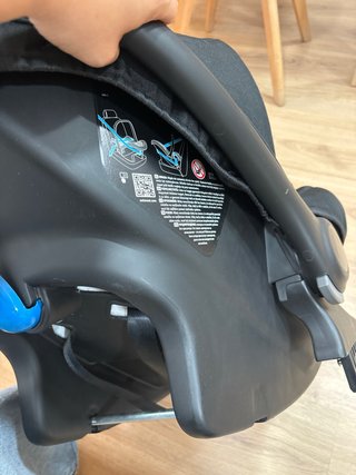 Silla de coche para bebé negra