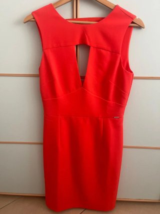 Guess Vestito Tubino Rosso
