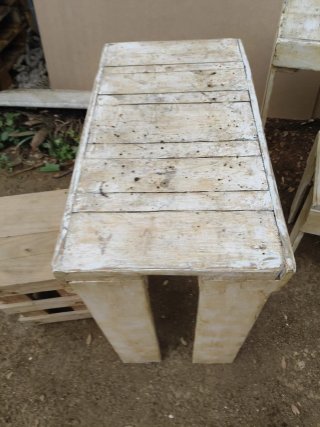 Mesa y 2 Sillas Jardín Madera